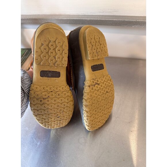 L.L. Bean Tan and Black Lace-Up Boots - Picture 3 of 7